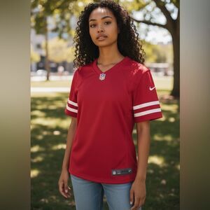 NWOT NIKE NFL Red White On Field Football Jersey #1- NCAA -  Size Small